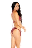 Bohemian Tie Bottom - Burgundy