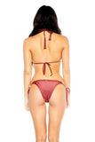 Bohemian Tie Bottom - Burgundy