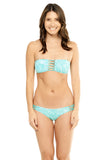 Braided Thong Bottom - Topaz