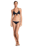 Leather Detail Bottom - Black